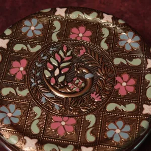 Peacock Minakari Box – Handpainted Indian Enamel Art Gift Box