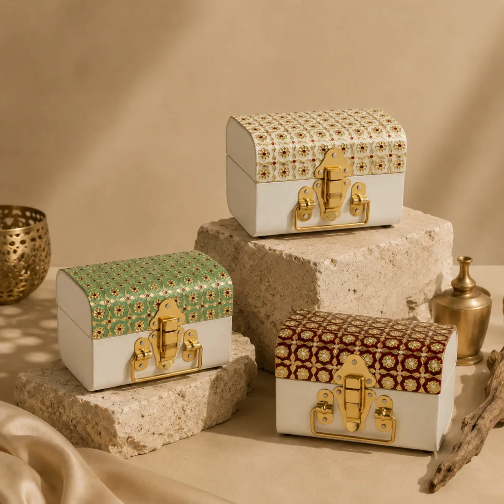 indian meenakari trunks