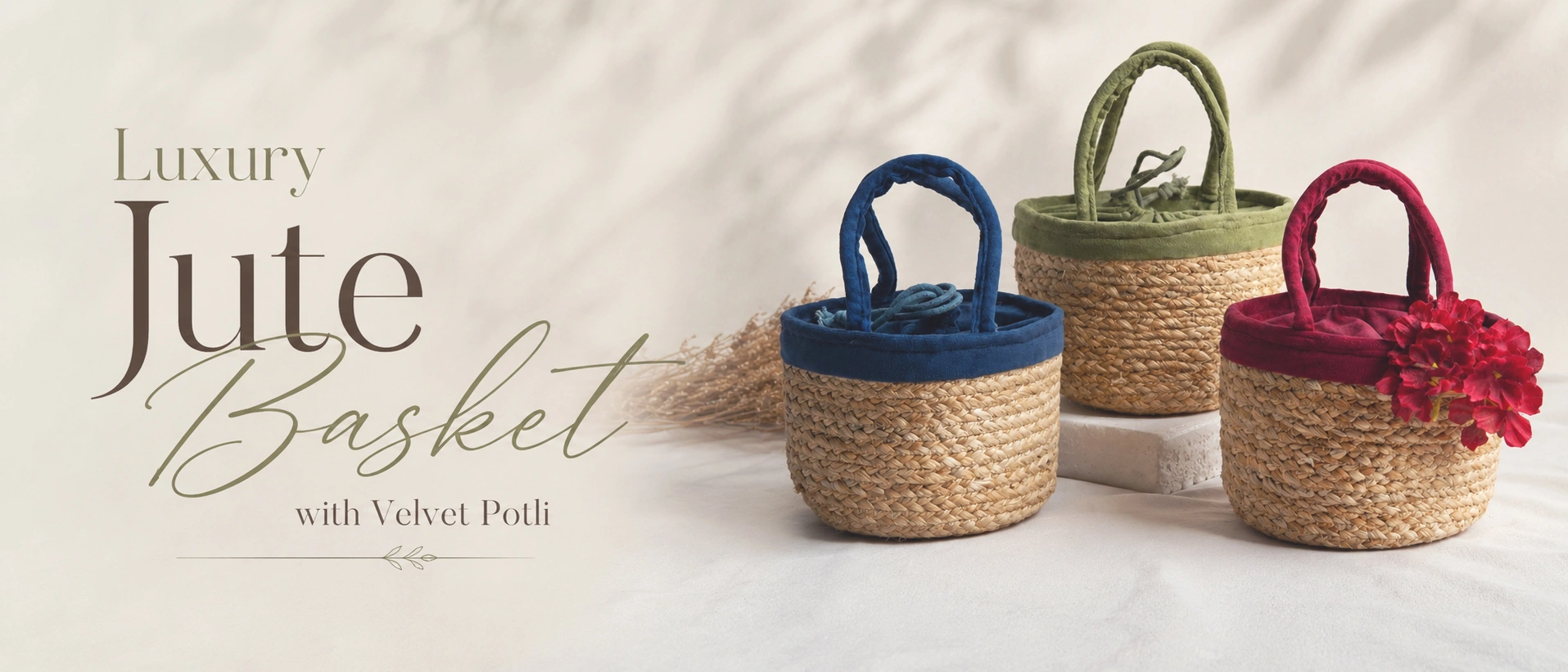 luxury jute basket