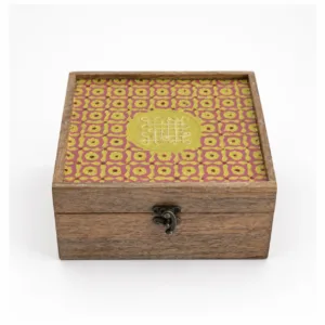 wooden meenakari box pink gold hand painted indian keepsake return gift 04