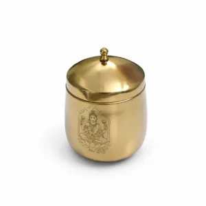 lakshmi metal jar brass engraved goddess devotional return gift india 02