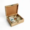 white meenakari wooden box mango wood thamboolam hamper indian return gift