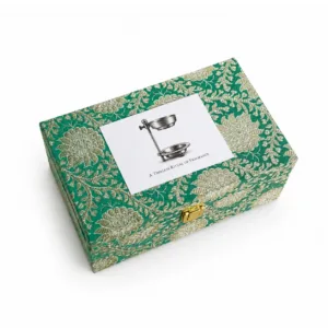 brass camphor diffuser gift set pure camphor brocade box indian return gift 02