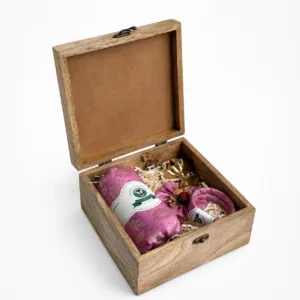 green meenakari wooden box mango wood thamboolam hamper indian return gift