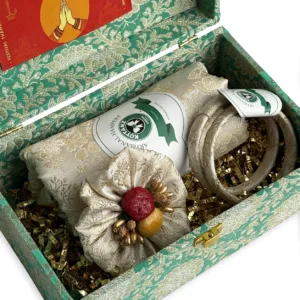 swagatam thamboolam box banarasi brocade festival return gift set india 03