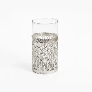 german silver jali glass bottle set two glasses velvet box premium indian gifting set 03