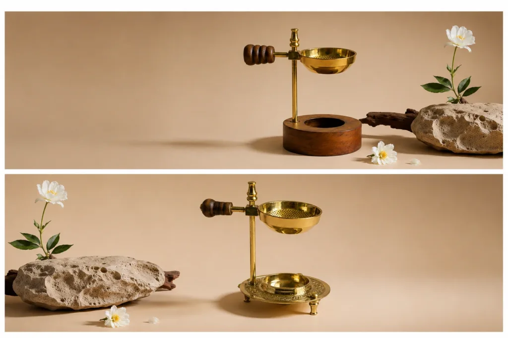 kottanz wooden and brass aroma diffuser