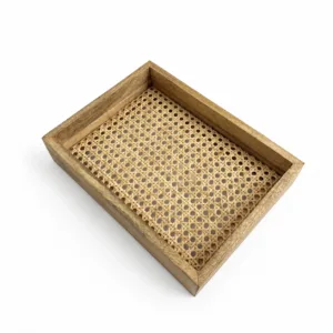 mango wood cane tray 01