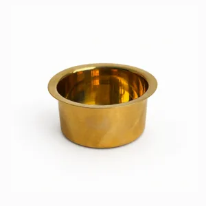south indian coffee brocade box hamper two brass davara set premium gift orange brocade 05