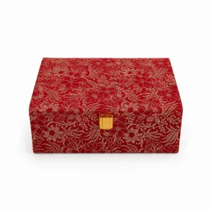 ganesha brocade hamper silver ganesha souvenir laddu candles premium ganesh chaturthi diwali gift 02