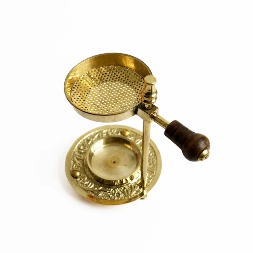 Brass Camphor Diffuser with Decorative Tray Base 02